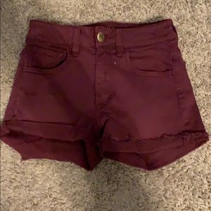Maroon shorts